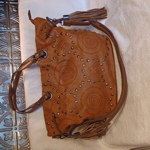 Sam & Hadley  cross body purse handbag brown